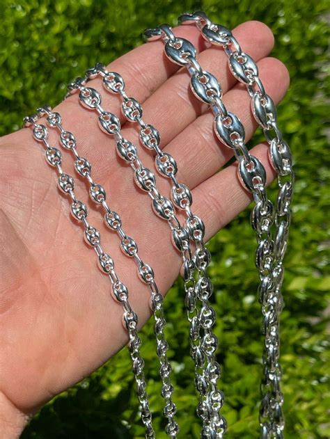 gucci mariner link chain silver|gucci puffed mariner chain link.